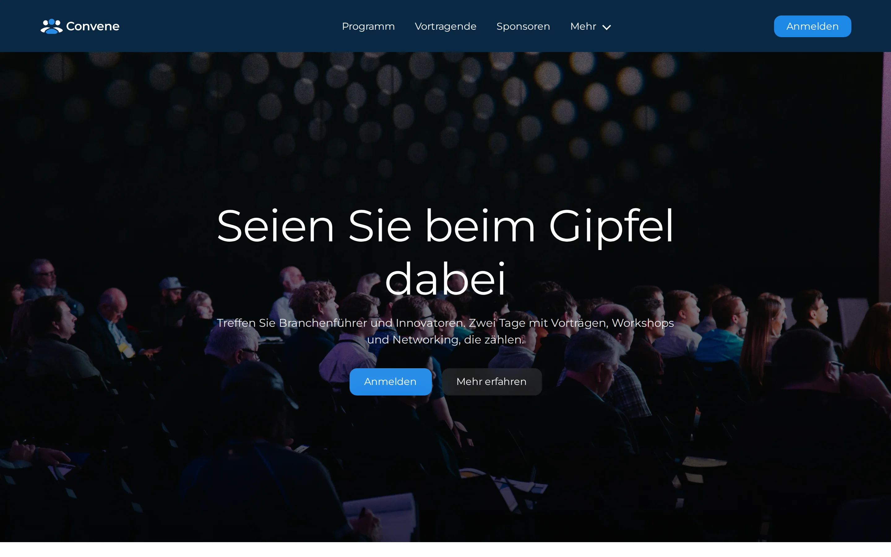 Convene in German