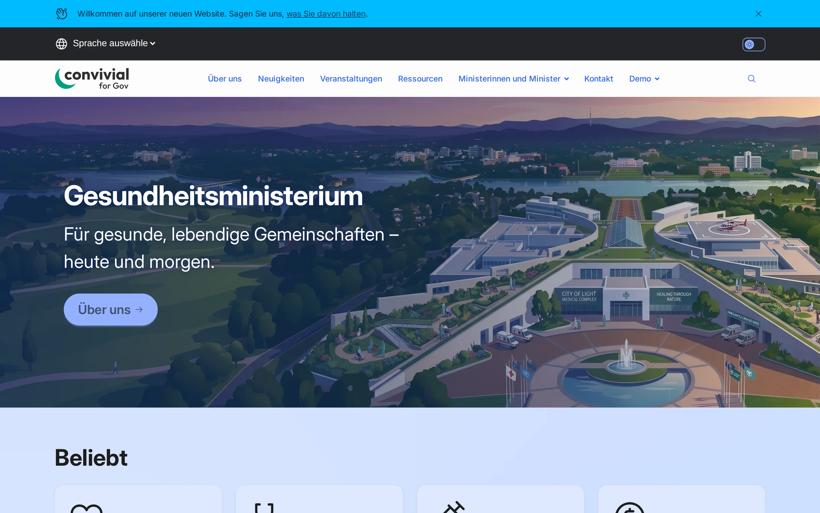 Convivial Gov in German