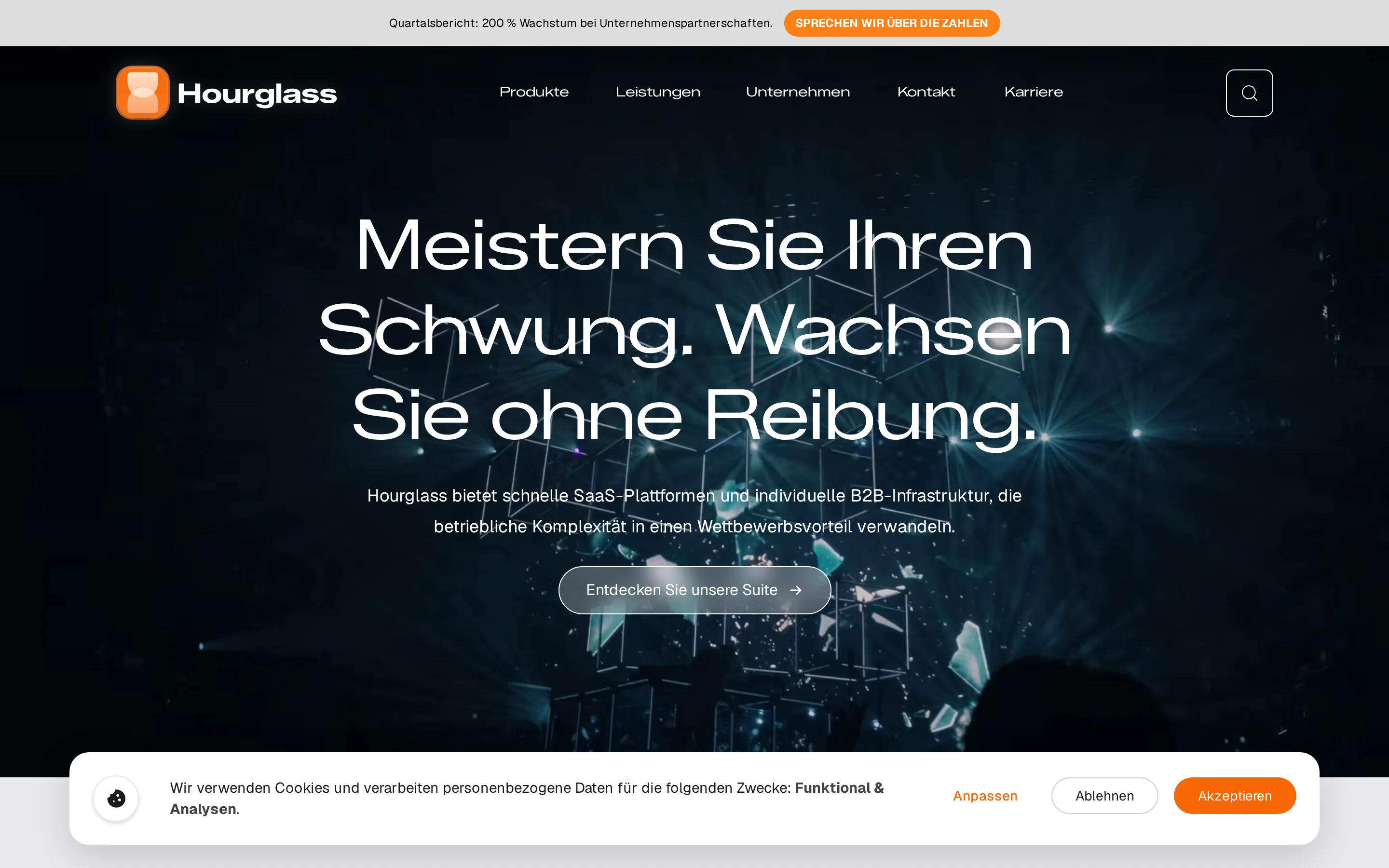 Hourglass Corporate in German