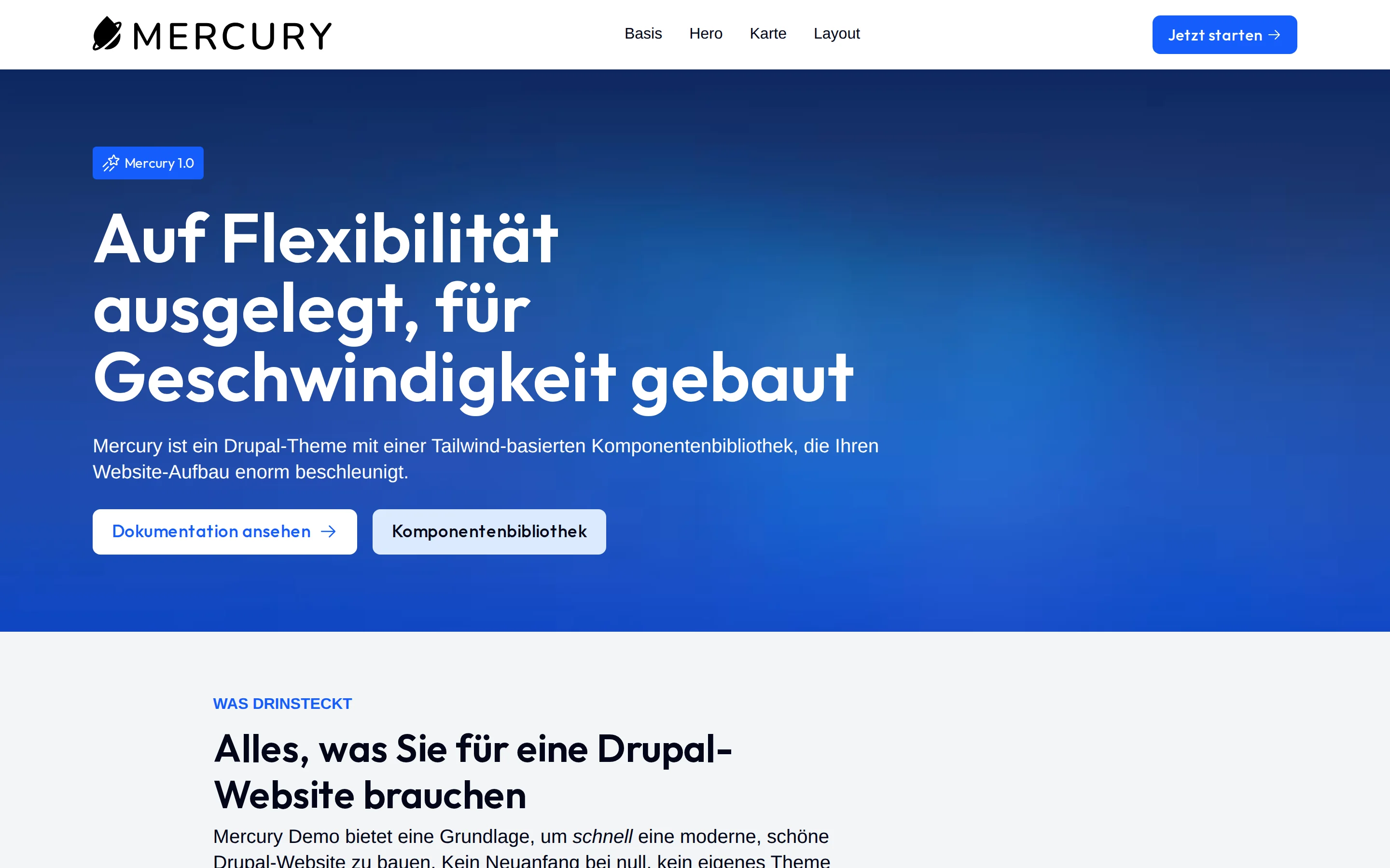 Mercury Demo in German